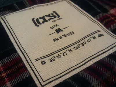 CCS Tag Design clothing fabric graphic design layout print tags