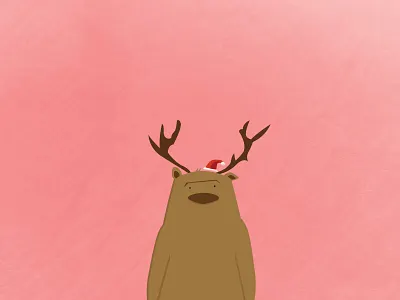 Bearlk christmas flat illustration masks random