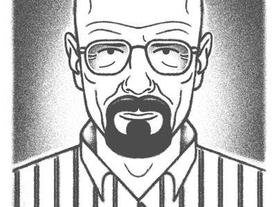 Walter White - Moveber breaking bad portrait moveber photoshop vector