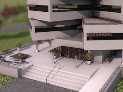 3D Building 3d bulding cinema 4d