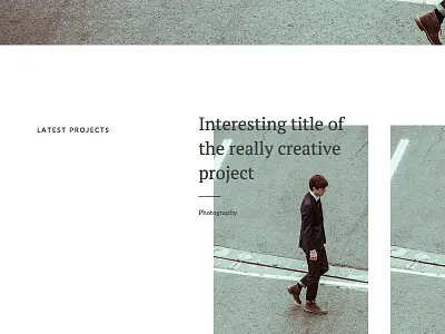 Sneak peek clean editorial layout minimal template type typography website wordpress