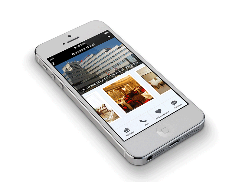 WhereTo animated gif carousel gallery mobile app mobile design photoshop