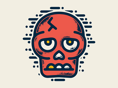 Skull line work lines skull texture thick