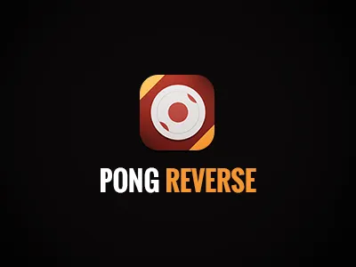 Pong Reverse game icon design app design game icon ios mobile