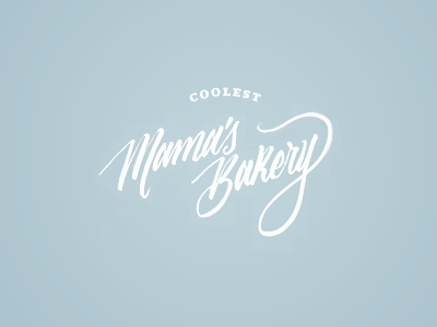 Mama's Bakery bakery branding bread brushtype cool handtype logo logotype mark script traditional vintage