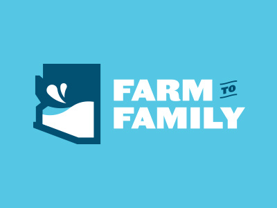 Farm to Family branding icon identity logo