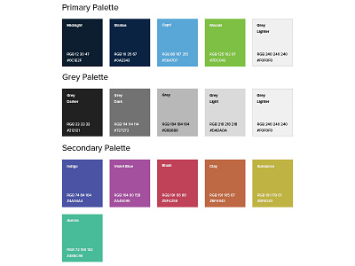 GW Color Palette blue color color palette green grey indigo palette red yellow