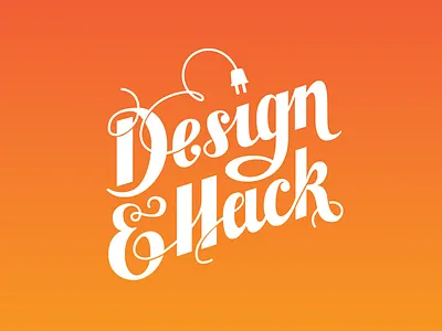 Design & Hack custom lettering design hack hackathon lettering logo