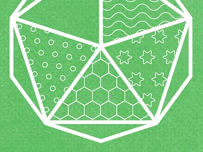 patterns d20 geometry green patterns texture