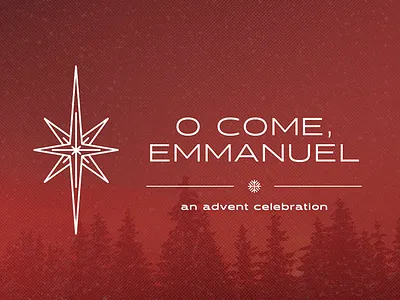 Christmas concert art advent christmas clean concert design halogen red seminary star trees winter