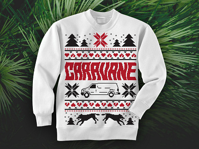 Caravane Xmas Sweater band christmas merch music pixel art pullover sweater sweatshirt xmas