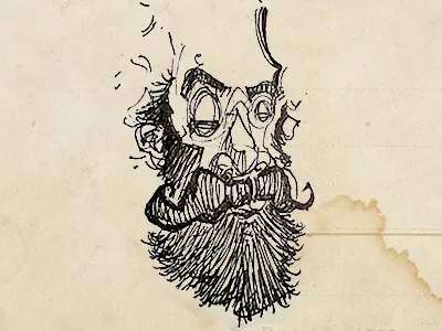 Sketch Beard beard drawing enotsdesign face lines man moustache sketch