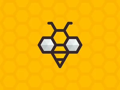 Honey Bee bee brand identity creative dan fleming design honey illustration logo
