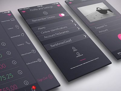 Bank of America App for iOS 8 apple design illustrator ios ios8 iphone layout mockup photoshop sketch ui ux