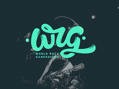 world rock generation handlettering lettering logo typography