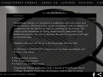 WIP badminton css html javascript jquery site tumblr