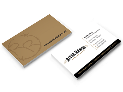 River Ranch Card & Logo Design branding card logo