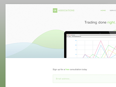 GR Associations WIP colour company design flat full harvey image lorimer trading ui web