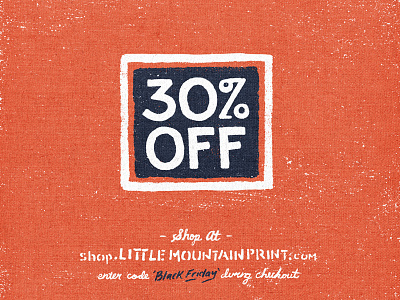 Black Friday black friday illustration joe horacek little mountain sale typography