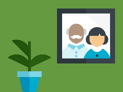 Family + Plant family frame illustration notabli photo picture plant