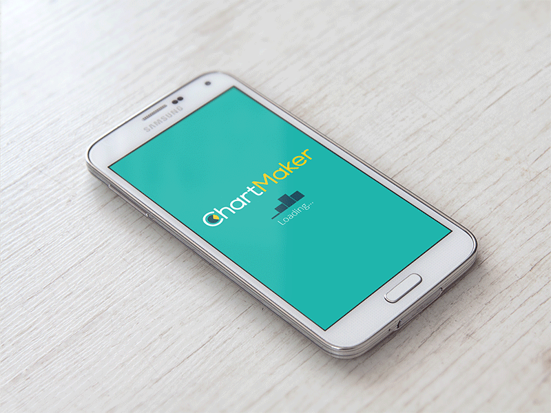 Chart Maker animated gif mobile app mobile design photoshop splash screen