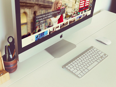 Hotel on large desktop booking form desktop hero unit hotel