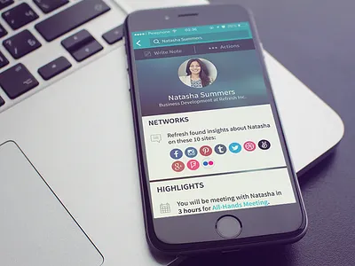 Refresh Dossier 6 app design dossier ios iphone profile refresh ui ux visual wlebovics
