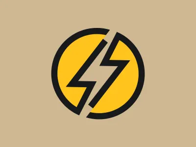 Power-S branding electronic graphicdesign logodesign minimal power rahulchandh reference s shape voltage yellow