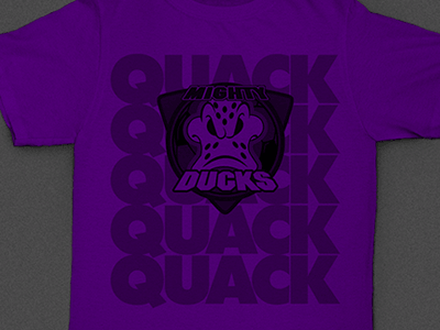 Mighty Ducks Tee branding club crest design graphic indoor logo soccer sports team
