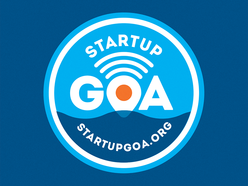 Startup Goa branding goa india logo monogram startup type