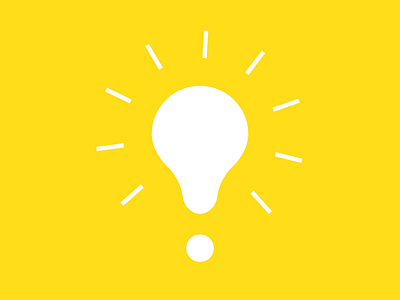 Bright Idea bright idea illustration minimal simple spot vector