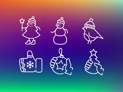 Christmas icons cristmas icon