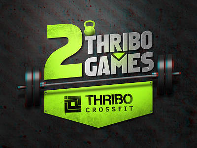 Thribo Games Logo cross fit crossfit logo muscle peso