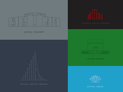 Bangladesh Landmarks bangladesh pixel art
