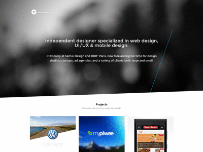 Portfolio 2014 - Animated animated minimal portfolio