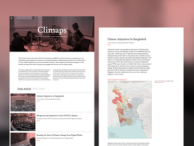 Climaps website dataviz visualization webdesign