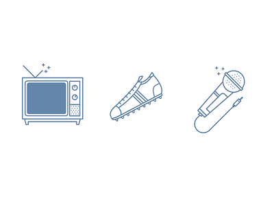 Blue event icons blue icons event icon icons music sport tv