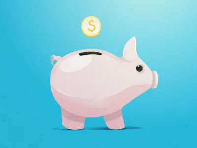 Colourful Piggy Bank Saver bank coin connect dollar gold kiddy money pig piggy piggy bank saver saving