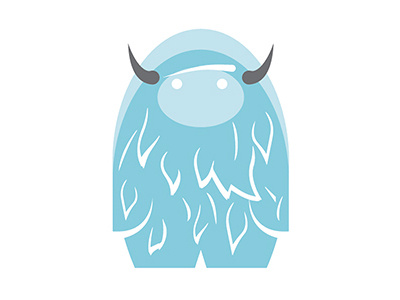 Yeti abominable snowman character snowman yeti