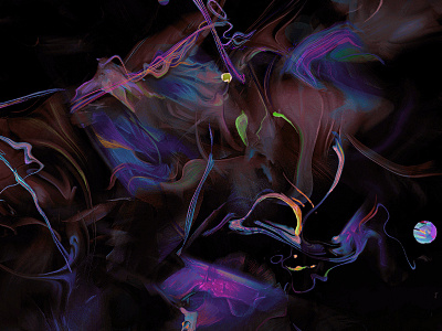 Beauty in Chaos abstract art brush illustration painting photoshop