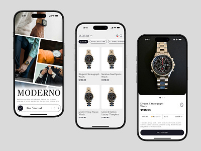 E-commerce app app e commerce app ui watches app