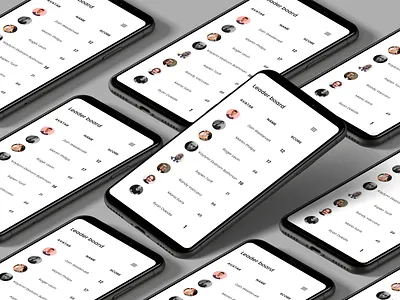 Leader Board Layout Bare Minimum bare minimum desktop layout leader board mobile responsive simple ui
