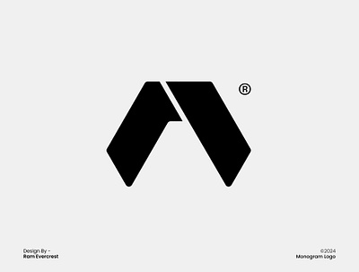 Letter A Logo Concept (For Sale) a a logo app logo brand identity branding creative logo for sale letter a logo logo design logo design branding minimal a logo minimalist logo modern a logo rounded a logo saas saas logo sleek logo tech unused