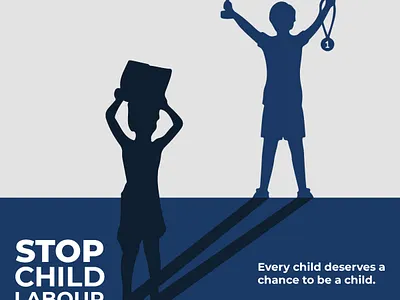 World Day Against Child Labour Social Media Creative branding graphic design ui