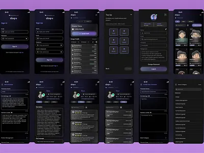 AI Agent Chat Bot - GPT Like - Mobile Version artificial intelligence graphic design illustration ui ux
