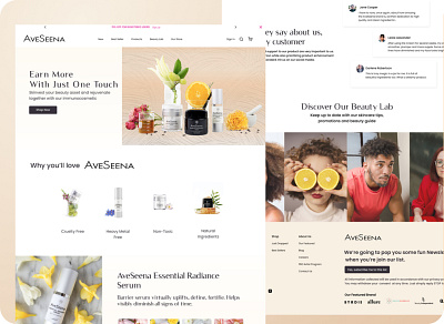 Skincare Website Landing Page graphic design illustration ui ux website