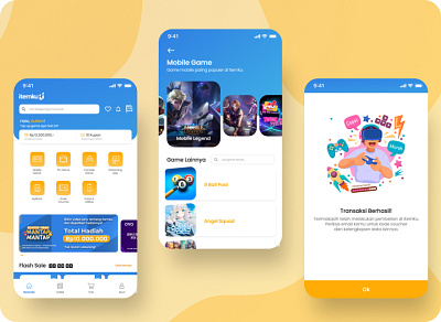 Re-design Itemku - Gaming Top Up App graphic design illustration ui ux