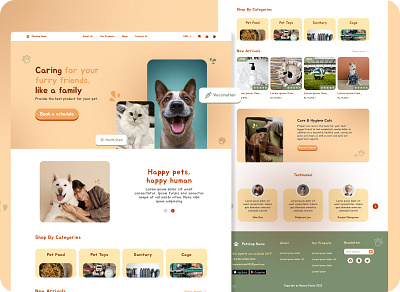 Pet Shop Landing Page graphic design illustration ui ux website