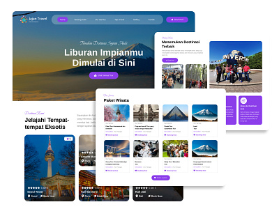 Jajan Travel - Tour & Travel Website branding graphic design ui