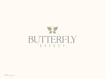 Butterfly Logo Design branding butterfly graphic design hospitality logo logo